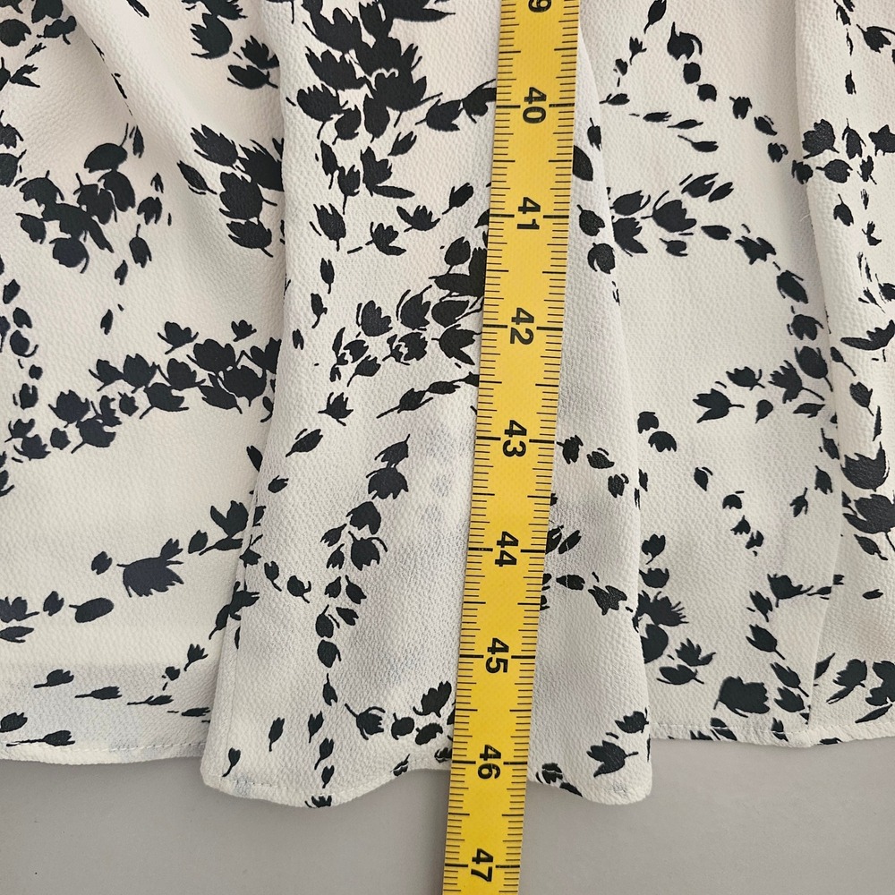 Talbots 22W Sleeveless Sheath Dress White Black Floral Career Classic Wedding - Picture 7 of 8